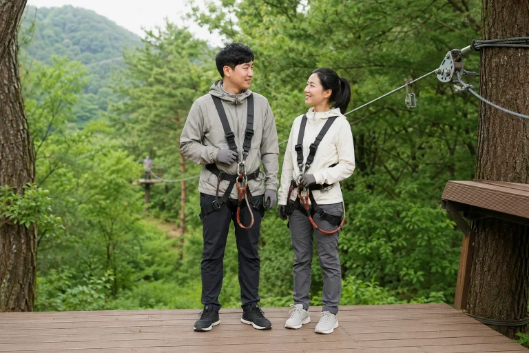 짚라인 복장